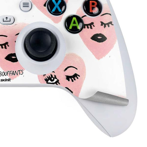 Bouffants and Broken Hearts Winking Hearts Xbox Series S Controller Skin